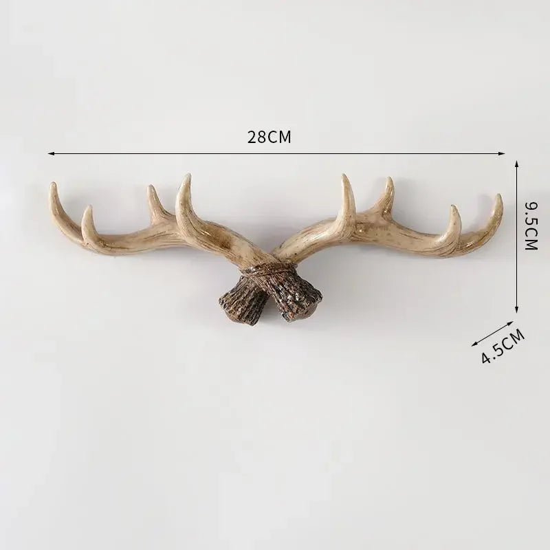 Vintage Wandhaak Antler Retro Stijl voor Thuis 7