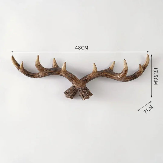 Vintage Wandhaak Antler Retro Stijl voor Thuis 9