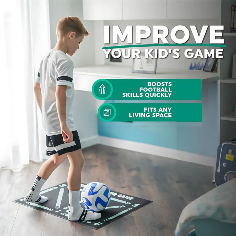 Voetbaltrainingsmat Antislip Compact voor Thuisgebruik 4