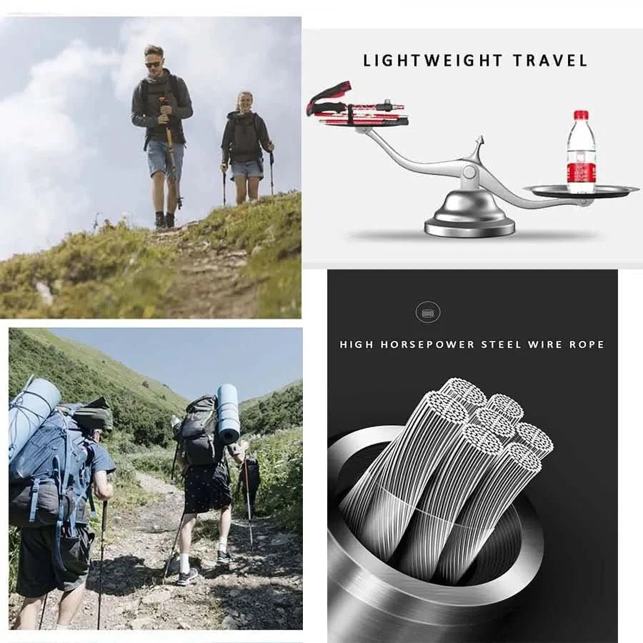 Vouwbare Trekkingstokken voor Buitenavonturen 4