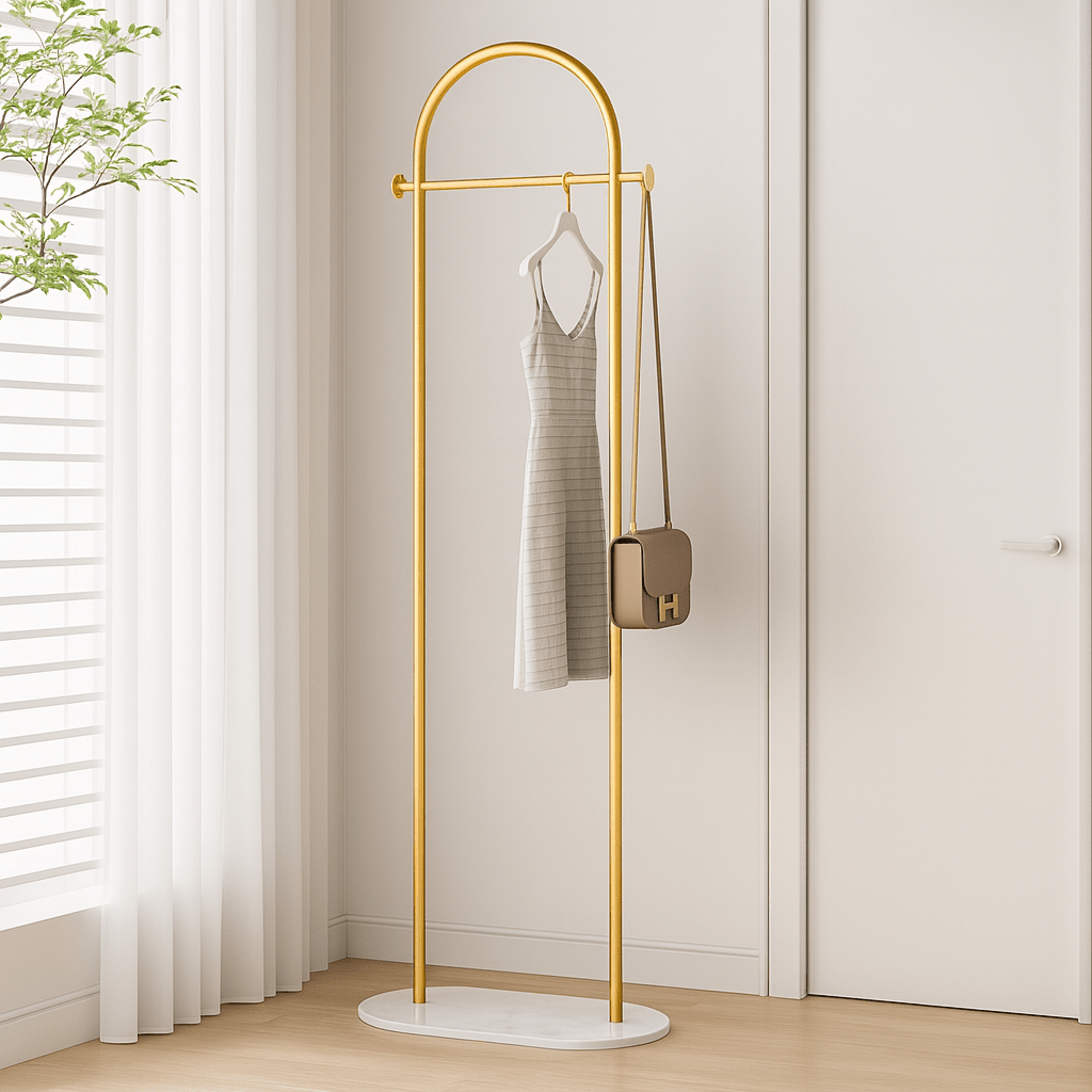 Vrijstaand Kledingrek Minimalistisch Design voor Jassen en Accessoires 0