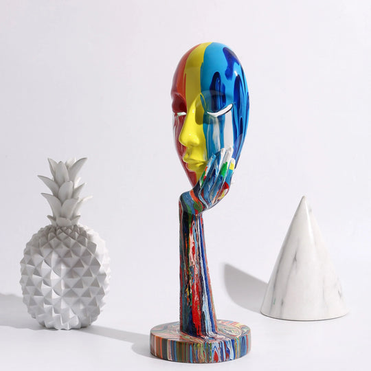 Vrouwelijke Kunstdecoratie Masker Modern 4