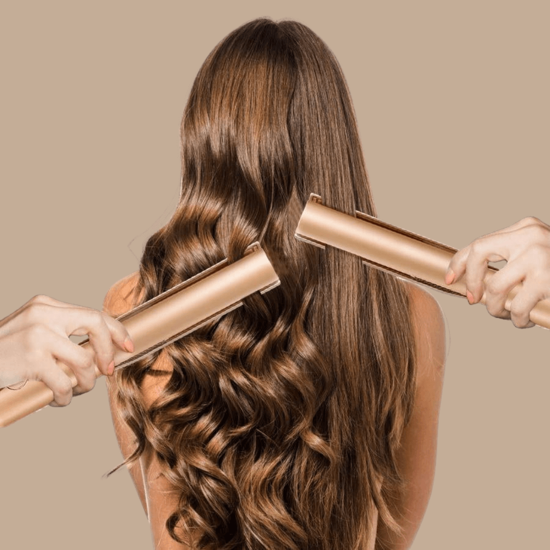 Vrouwen Haarstyler 2-in-1 Voor Krullen en Steil Haar Met Instelbare Temperatuur 2