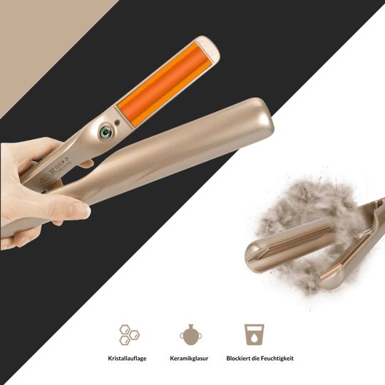 Vrouwen Haarstyler 2-in-1 Voor Krullen en Steil Haar Met Instelbare Temperatuur 3