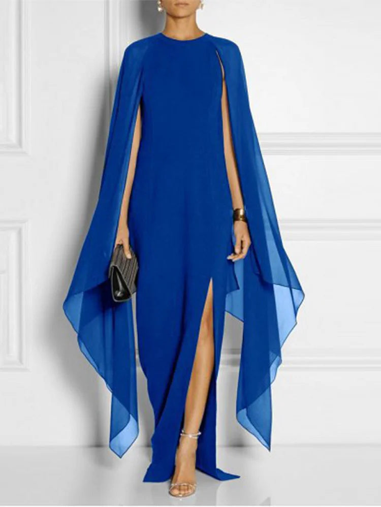 Vrouwen Maxi Jurk Met Dijsplitzoom 2