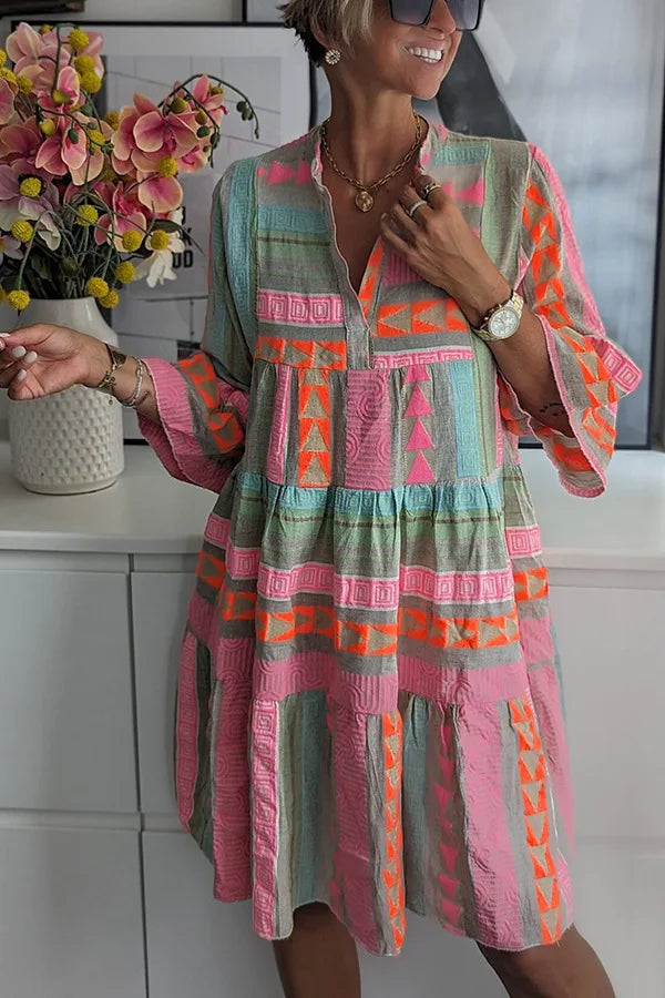 Vrouwen Vintage Jurk Klassiek Comfortabel 2
