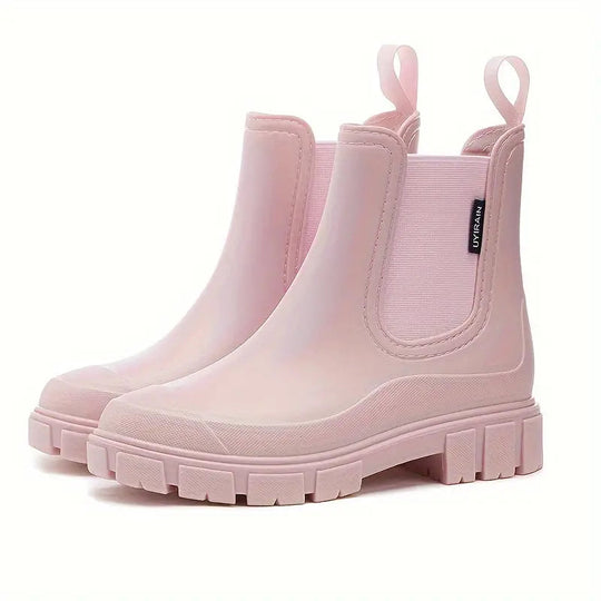 Vrouwen Waterdichte Regenlaarzen met Antislip Zool 3