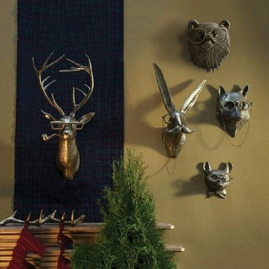 Wanddecoratie Dierenkoppen Creatief Design 1