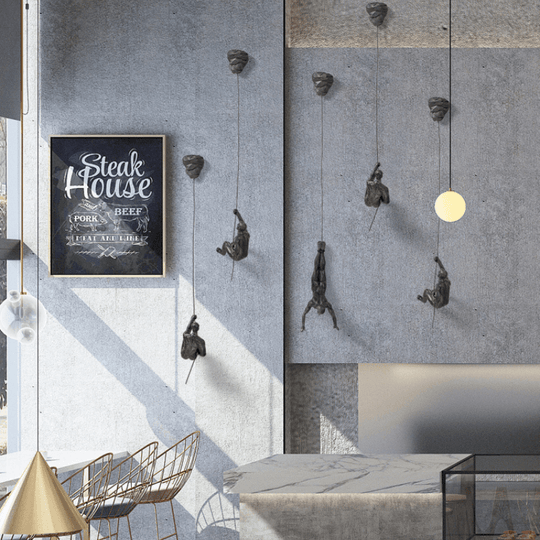 Wanddecoratie Set Klimmende Man Creatief 7