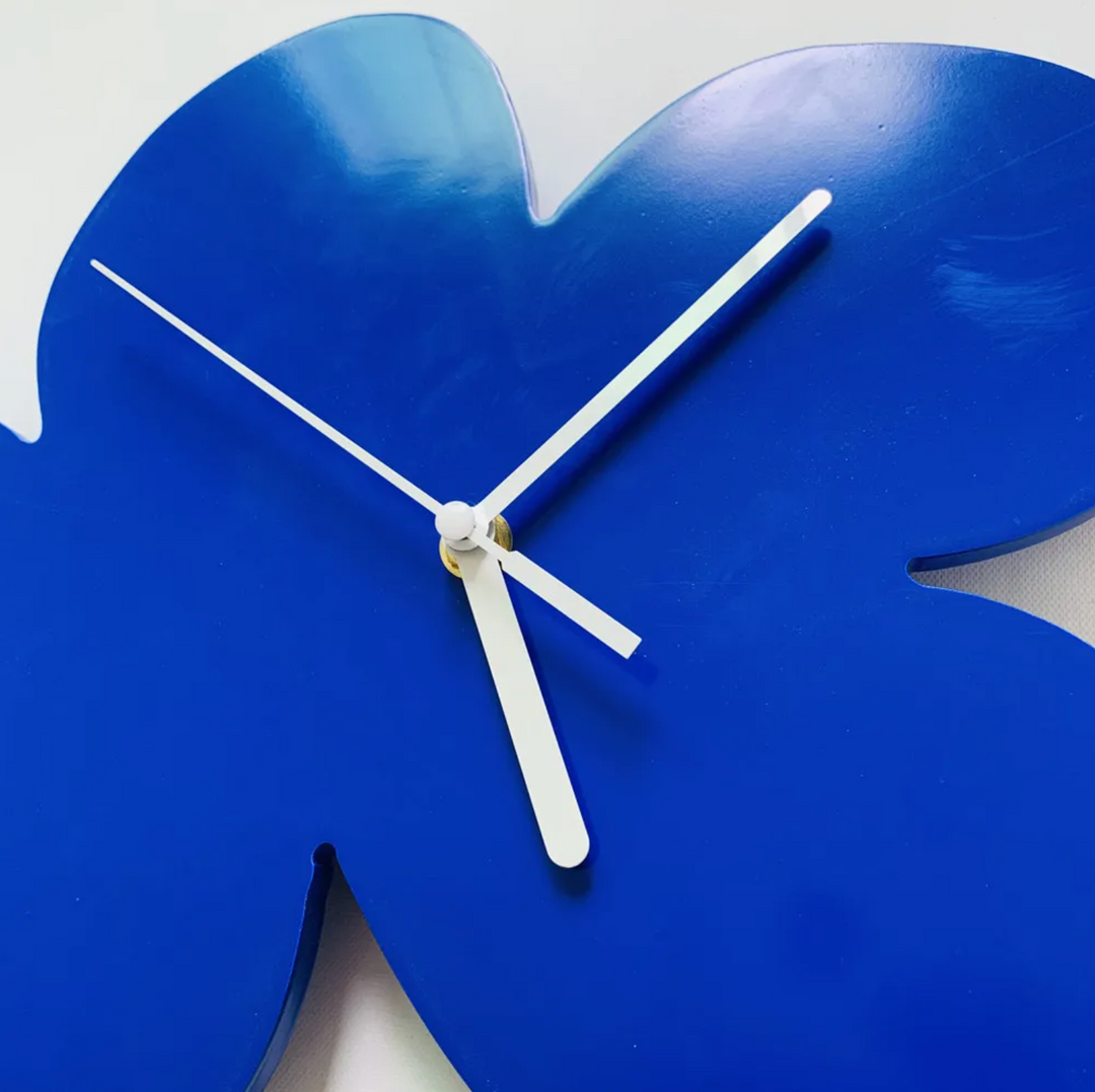 Wandklok Geometrisch Blauw Modern Design voor Minimalistisch Interieur 6