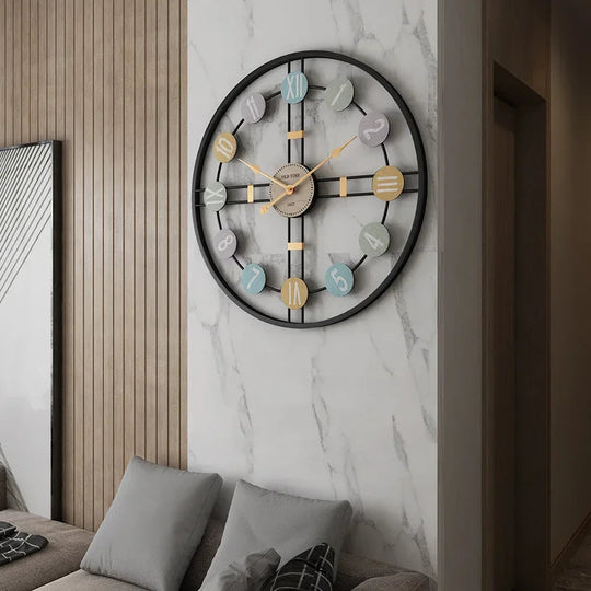 Wandklok Met Romeinse Cijfers 3D Stijlvol 2