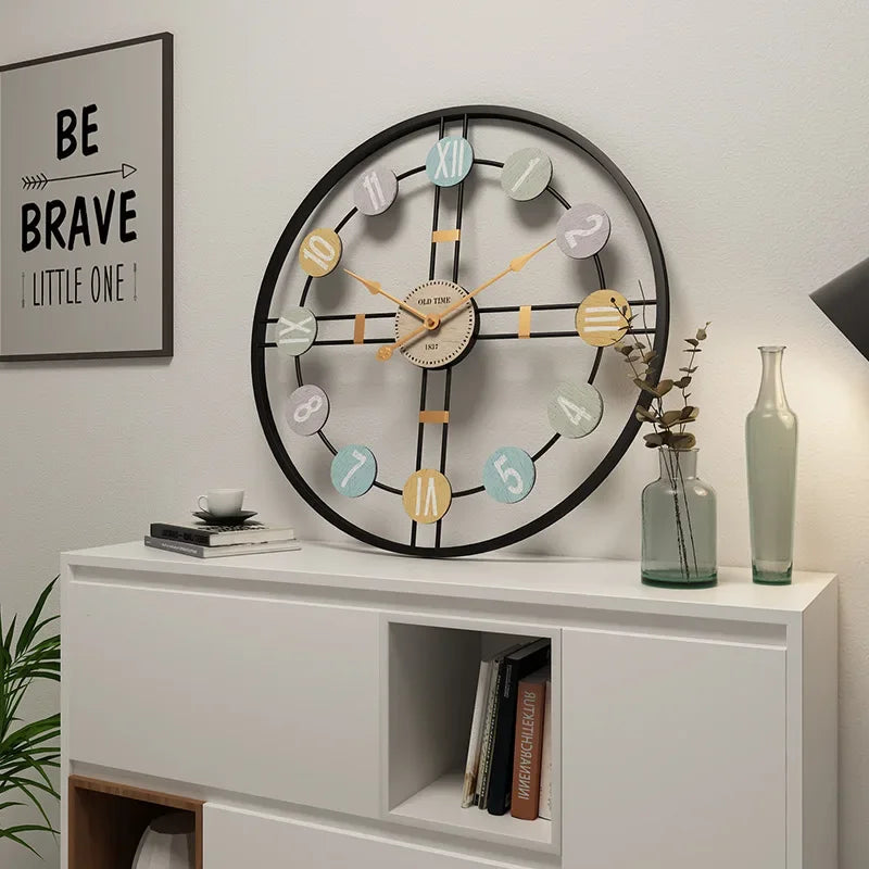 Wandklok Met Romeinse Cijfers 3D Stijlvol 5