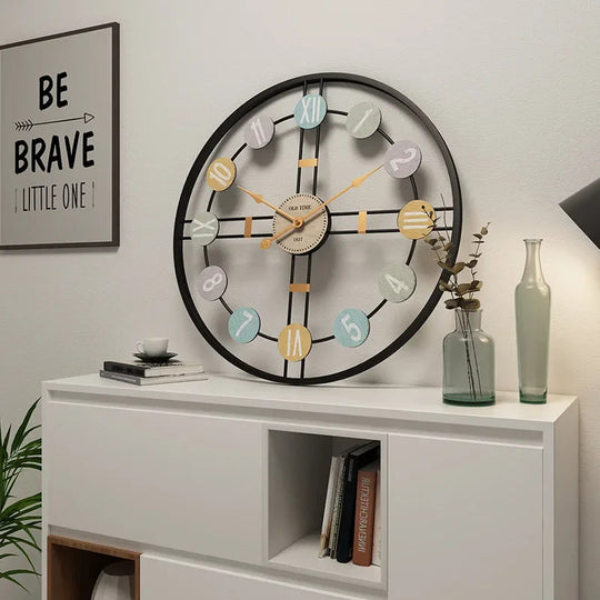 Wandklok Met Romeinse Cijfers 3D Stijlvol 5