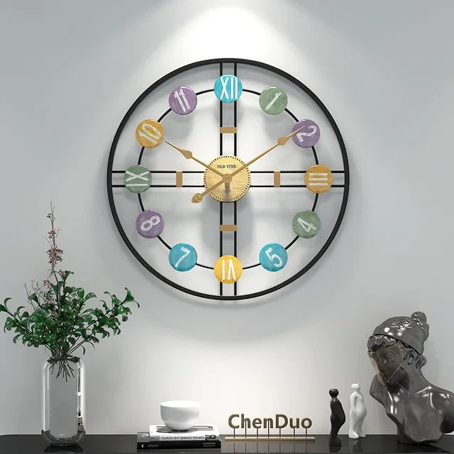 Wandklok Met Romeinse Cijfers 3D Stijlvol 6