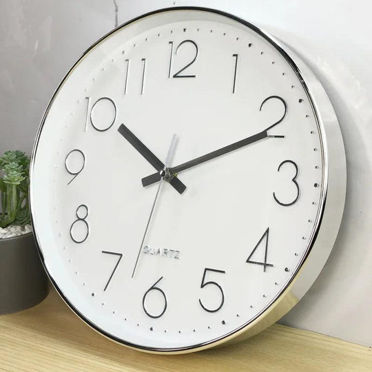 Wandklok Minimalistisch Design 30 cm Stille Beweging 10