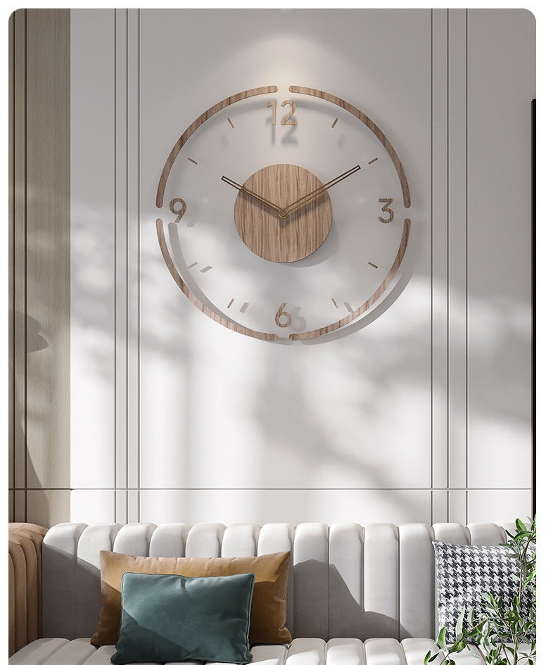 Wandklok Minimalistisch Scandinavisch Design Geruisloos 35 cm 1
