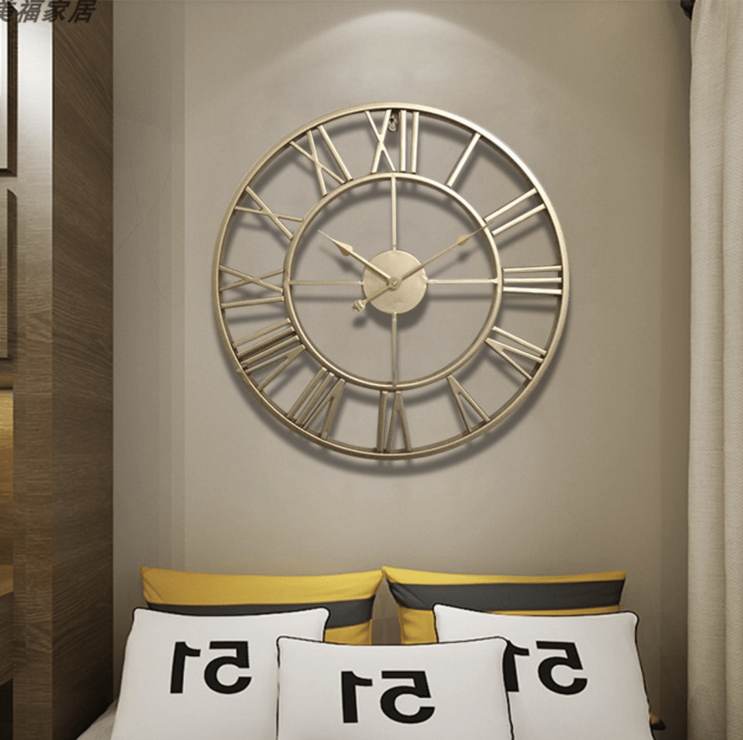 Wandklok Skelet Design Stille Beweging voor Thuis en Kantoor 3