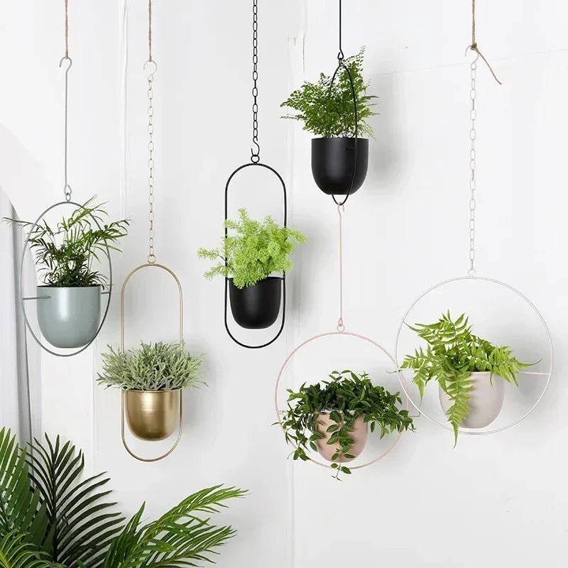 Wandplantenhanger Minimalistisch Met Verstelbare Ketting 2