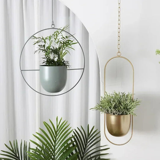 Wandplantenhanger Minimalistisch Met Verstelbare Ketting 3