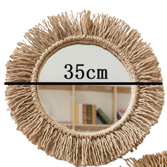 Wandspiegel Boho Stijl met Henneptouw