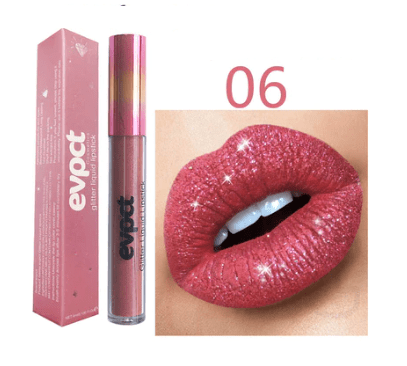 Waterdichte Glitter Lippenstift met Langdurige Glans 10