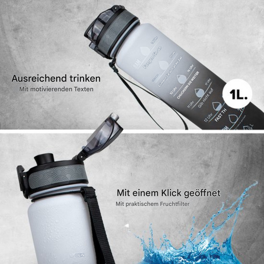 Waterfles met Tijdmarkeringen voor Dames en Heren 1