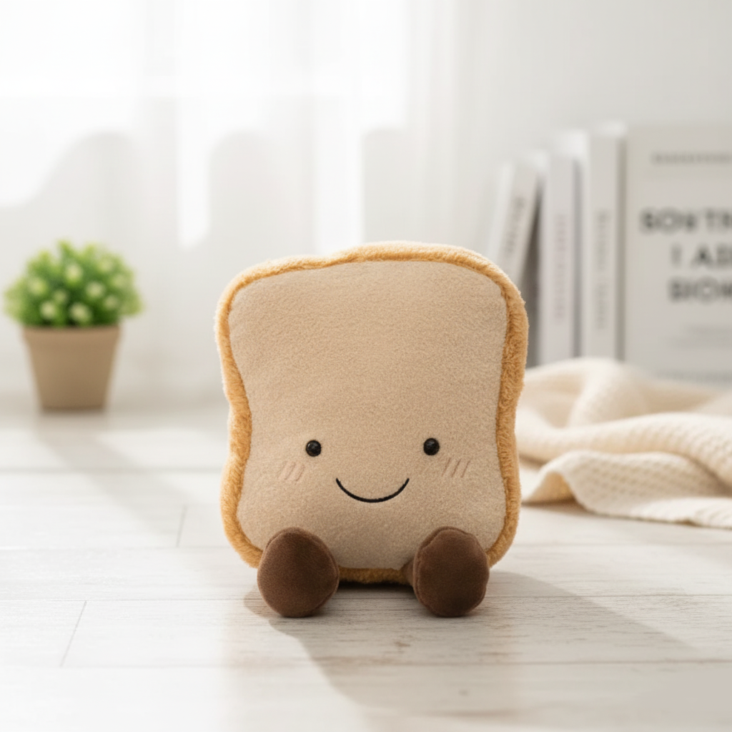 Zacht Knuffeldier Brooddesign Pretzel Croissant Toast 4