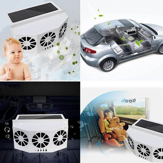 Zonne-energie Auto Ventilator Voor Efficiënte Luchtcirculatie 2