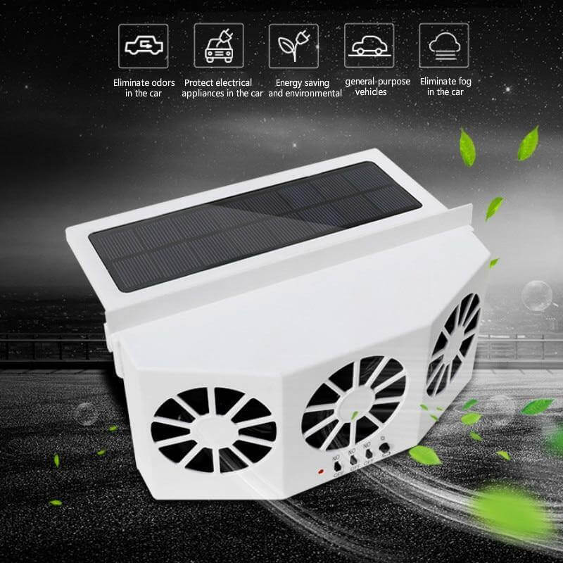Zonne-energie Auto Ventilator Voor Efficiënte Luchtcirculatie 4