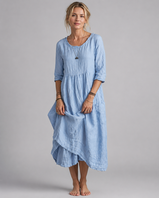 Dames Midi Dress Vintage-Inspiratie