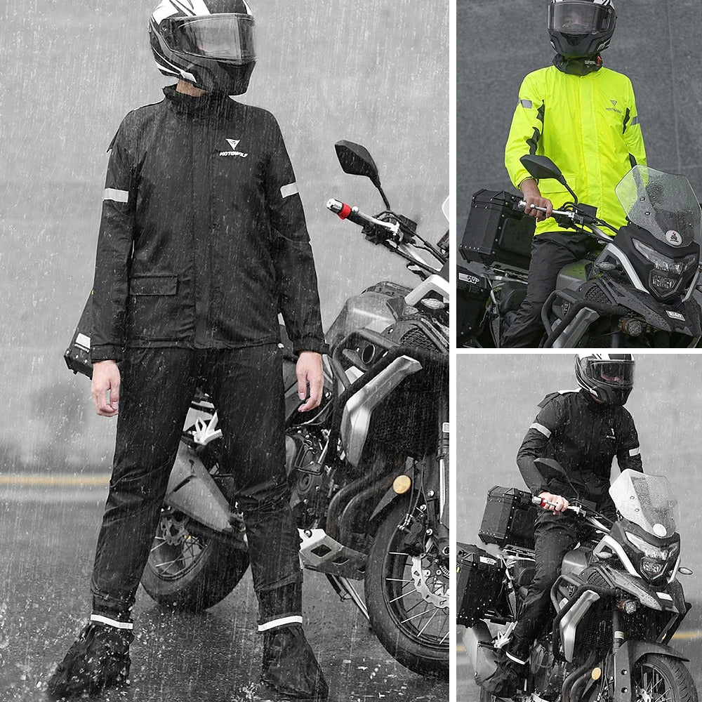 Reflecterend motorregenpak