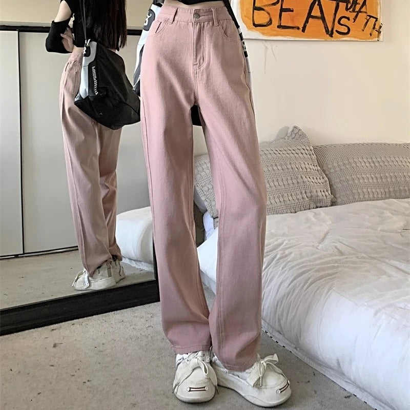 Vintage damesjeans met wijde pijpen