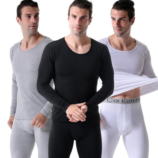 Men's Fleece lined thermal shirt & leggings set