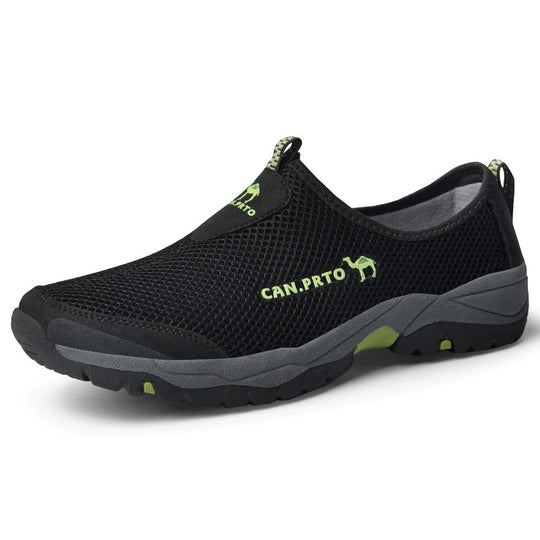 Heren mesh slip-on sneakers