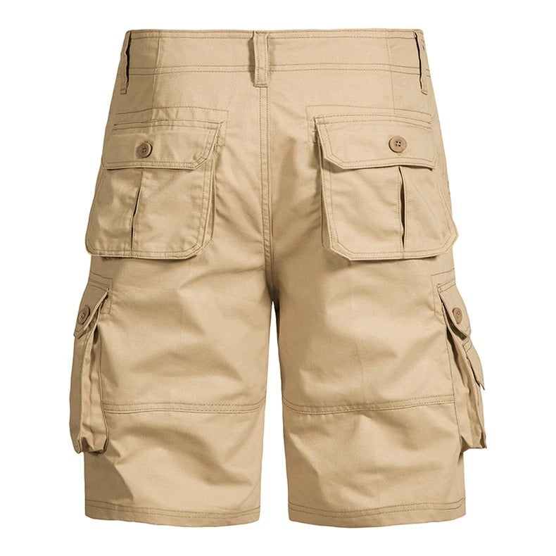 Katoenen zomerse cargoshort voor heren