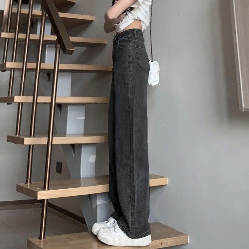 Vintage damesjeans met wijde pijpen