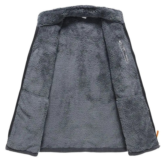 Heren fleece gevoerde jas met rits