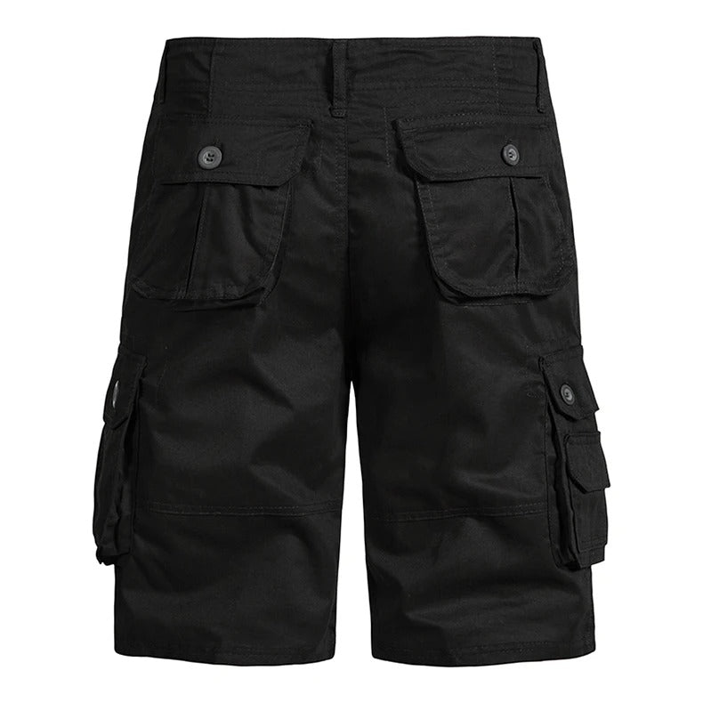 Katoenen zomerse cargoshort voor heren