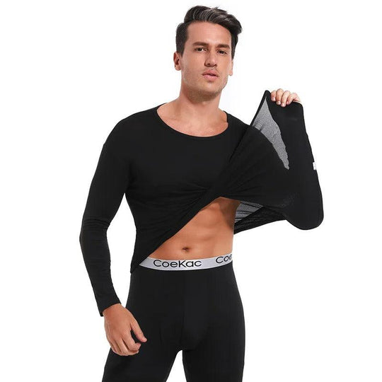 Men's Fleece lined thermal shirt & leggings set