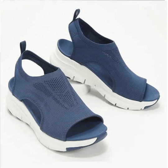 Mesh Wedge Platform Sandalen voor Dames
