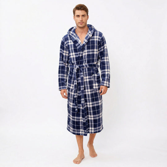 Heren Lange Badjas Fleece