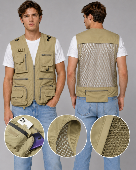 Heren Outdoor Vest Functioneel Lichtgewicht