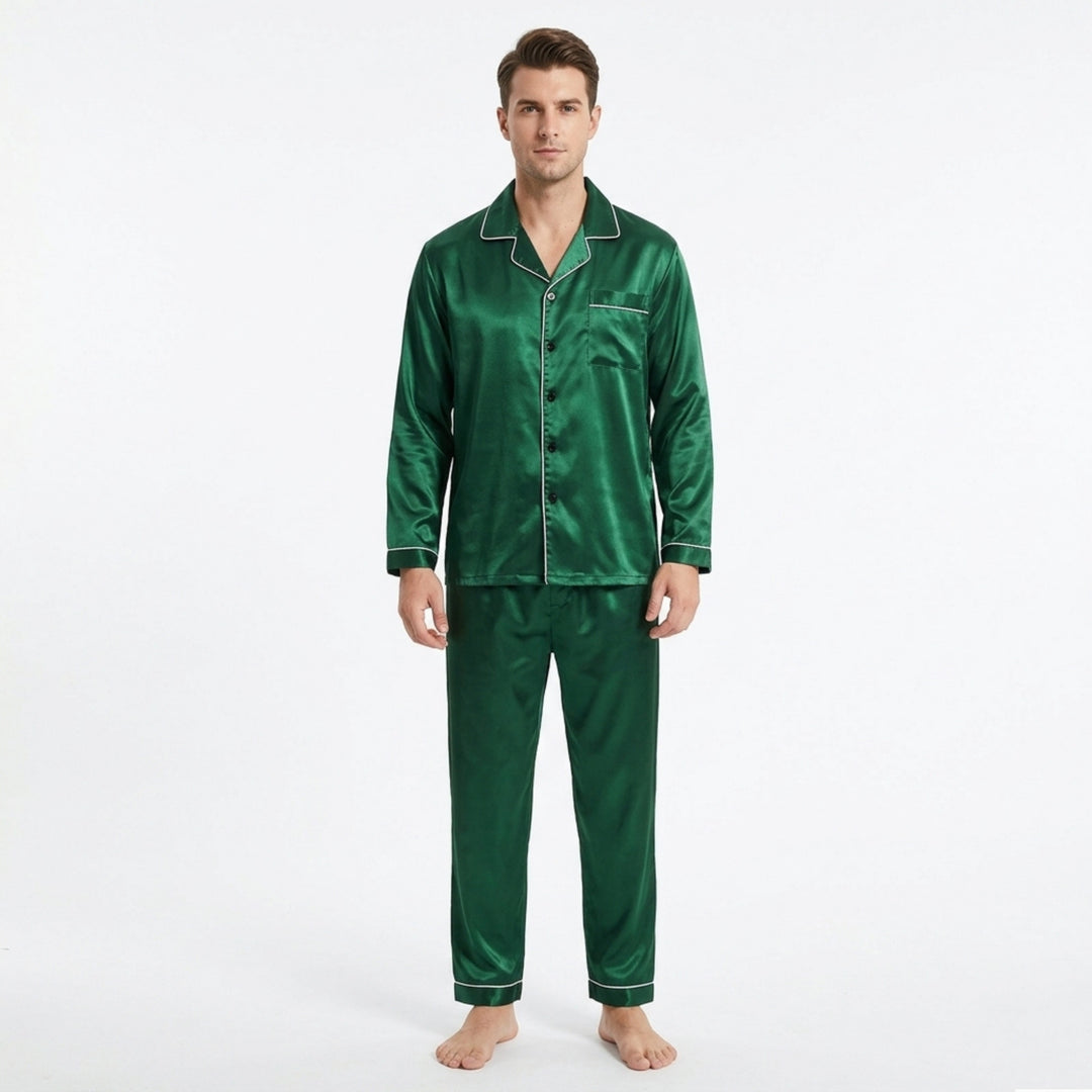 Heren Pyjama Luxe Stijlvol Klassiek Design