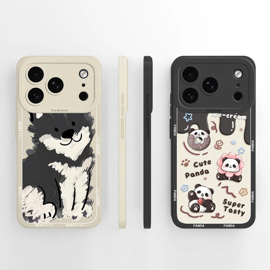 iPhone 17 Pro Max Telefoonhoesje Cartoon Panda Design 5