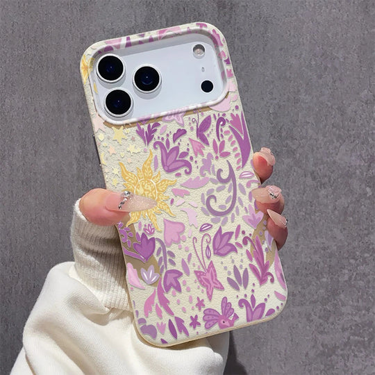 iPhone Hoes Retro Bloem Design 3
