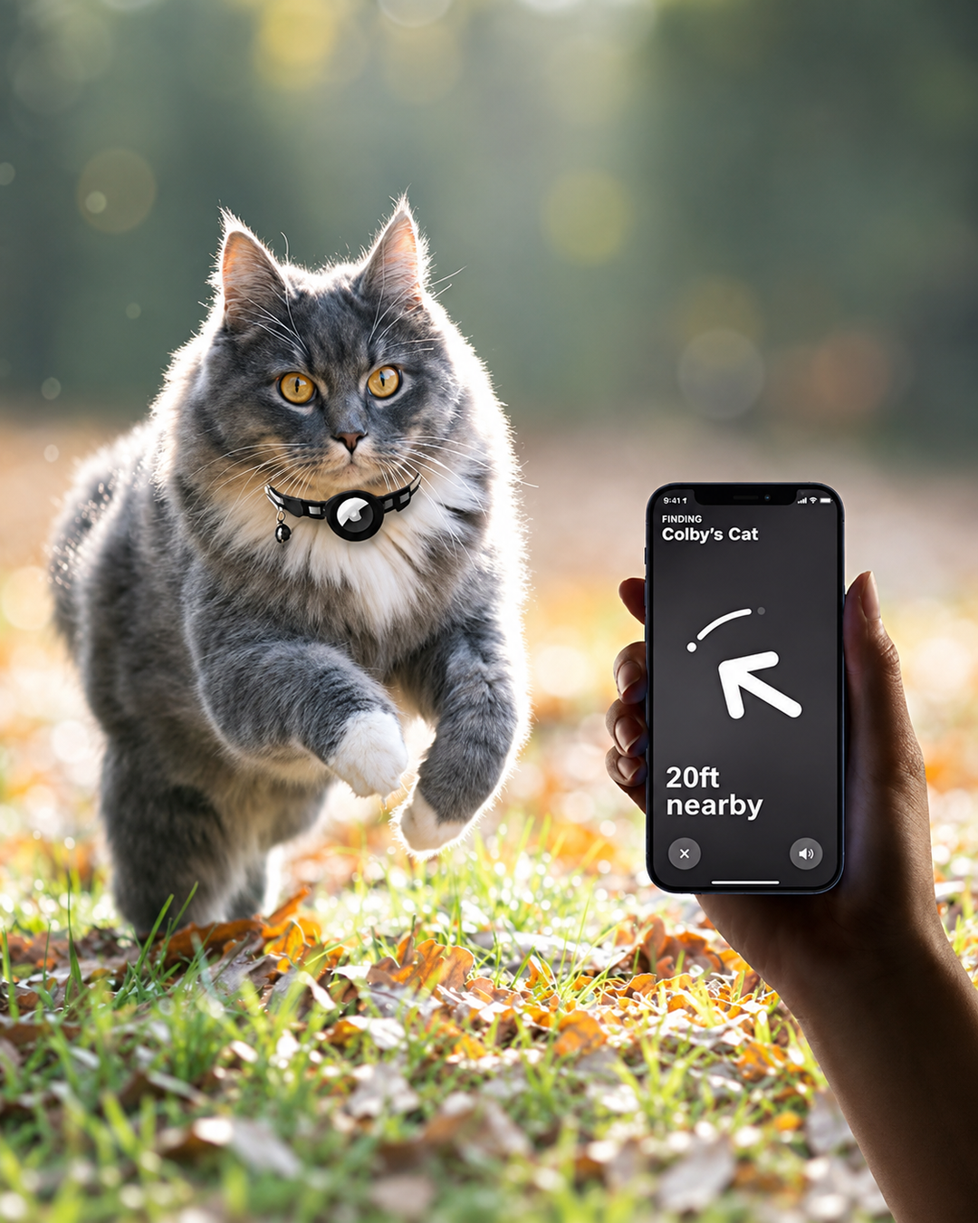 Katten GPS-trackerhalsband voor Veiligheid en Zichtbaarheid