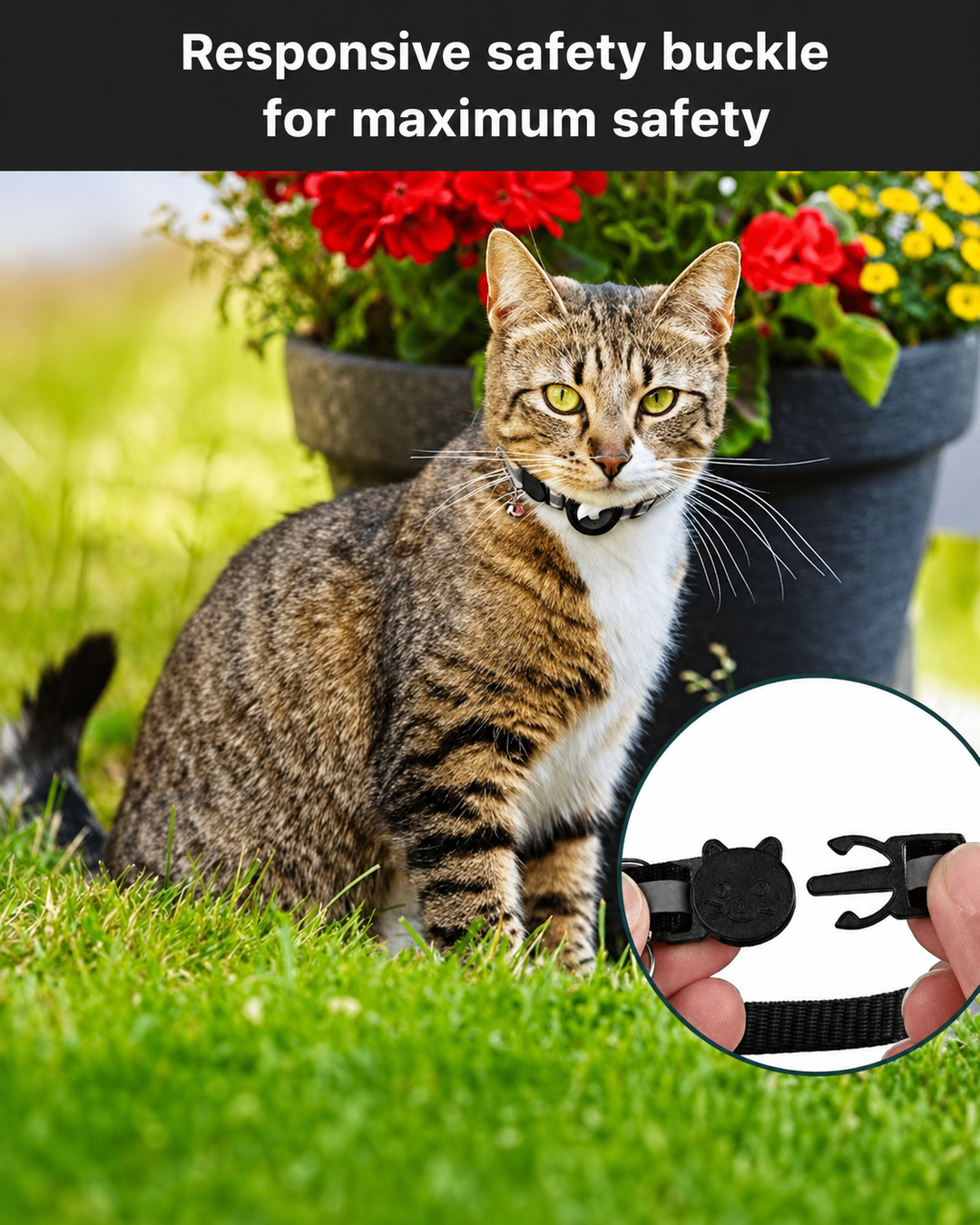 Katten GPS-trackerhalsband voor Veiligheid en Zichtbaarheid