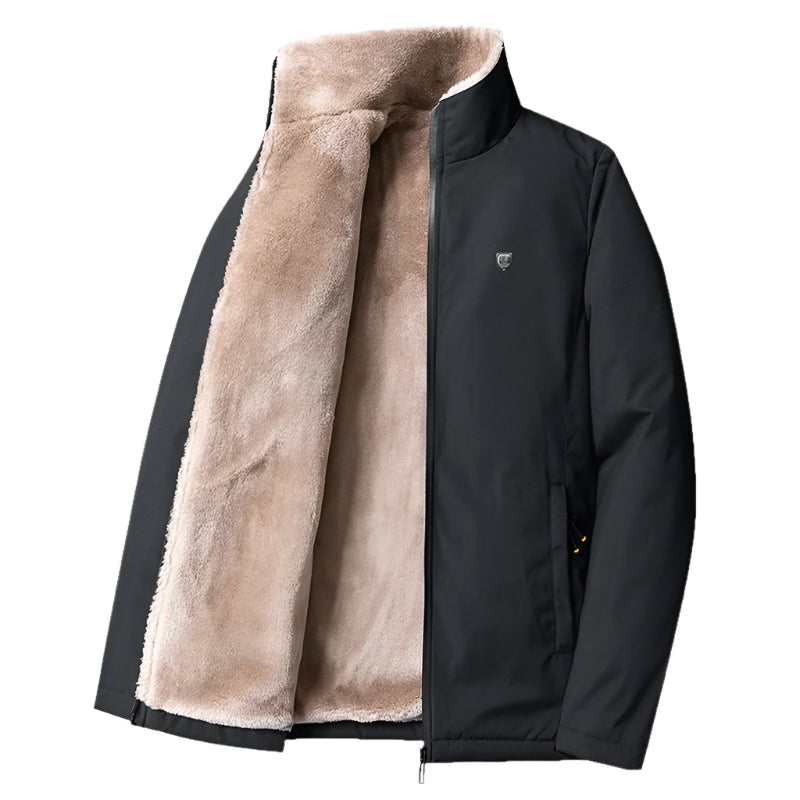 Winddichte dikke fleece jas voor heren