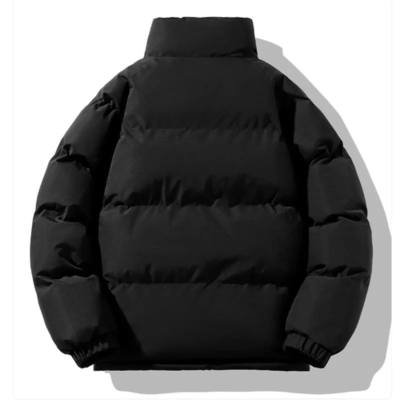 Heren Dikke Fleece Staande Kraag Jas