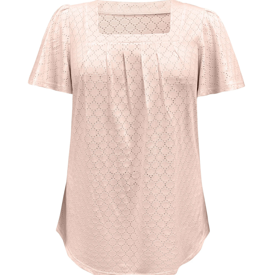 Damesblouse met ruches en holle mouwen